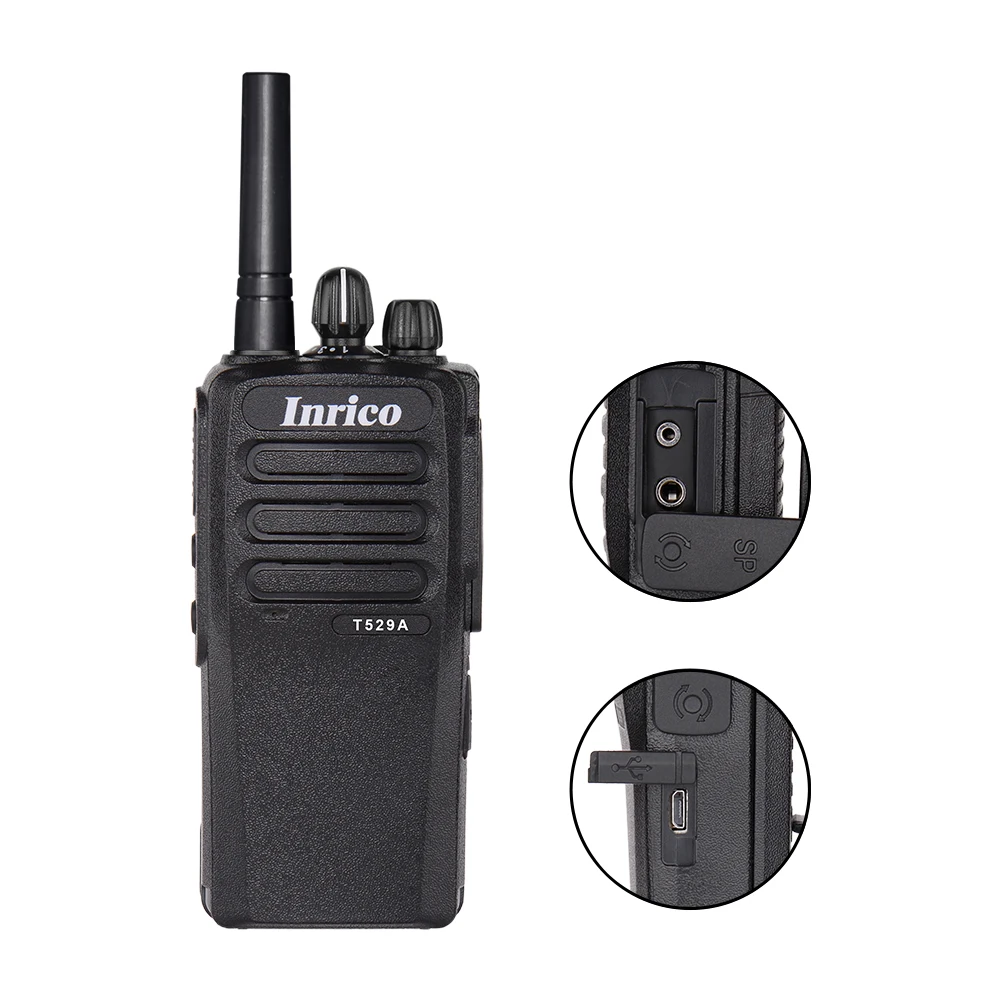 Inrico t529a 50km poc 4g netzwerk walkie talkie radio mit bt wifi gps nfc android mobilfunk lange ausdauer mini walkie talkie