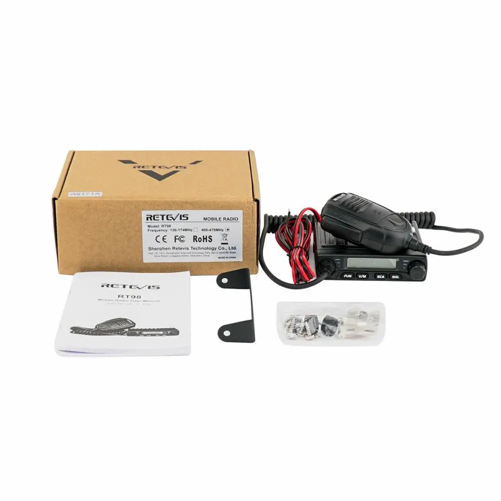 Auto Walkie Talkie Radiosender RETEVIS RT98 VHF (oder UHF) 15W Auto Mobilfunk Auto Zwei-Wege-Radio Amateurfunk Transceiver Truckers