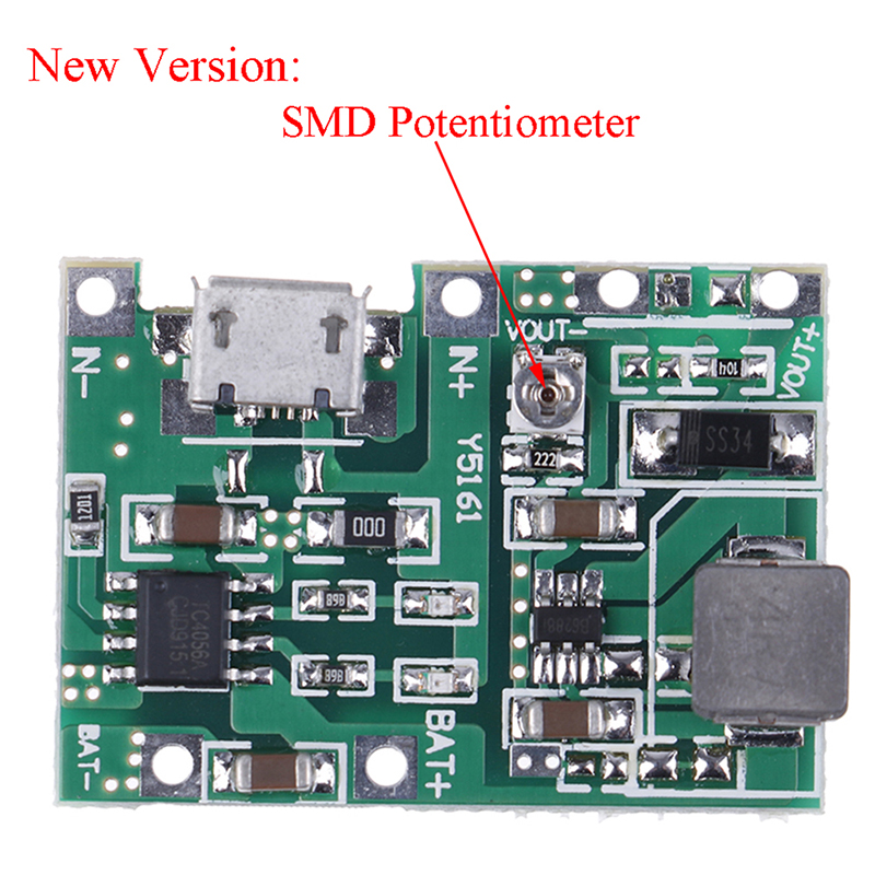 Multímetro Lipo de litio USB, modificación de batería 18650, 3,7 V a 5V, 9V, carga, módulo integrado de descarga