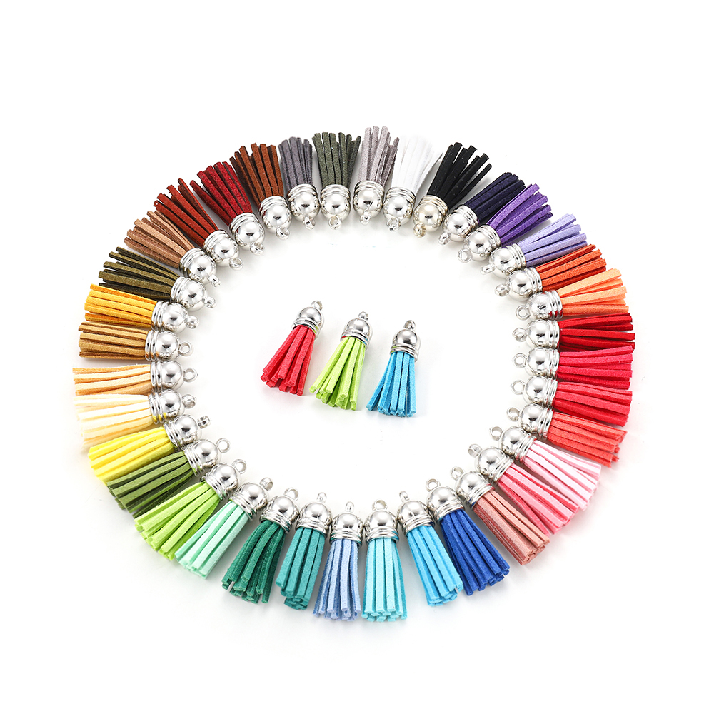 20-60 pçs/lote 38mm Borla de Couro Vintage Borlas Franja para Purl Macrame Pingente Para DIY Fazer Jóias Suprimentos Acessórios