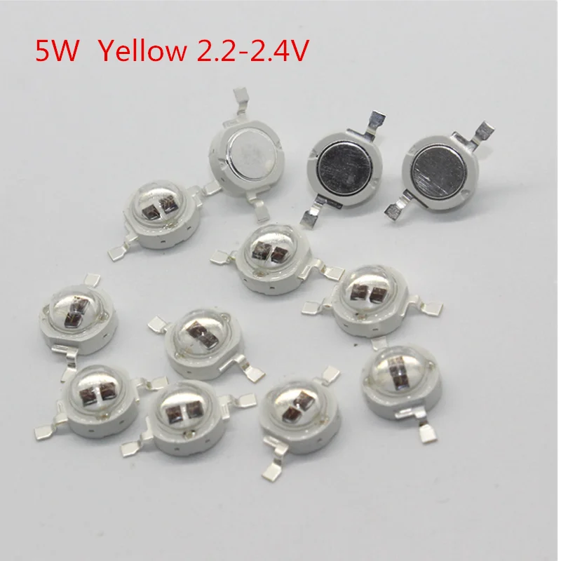 12PCS 50PCS COB LED 1W 3W 5W 3V 350MA 750MA ชิปหลอดไฟโคมไฟสีขาวอุ่นสีขาวสีแดงสีเขียวสีฟ้าสีเหลืองดีไต้หวันชิป