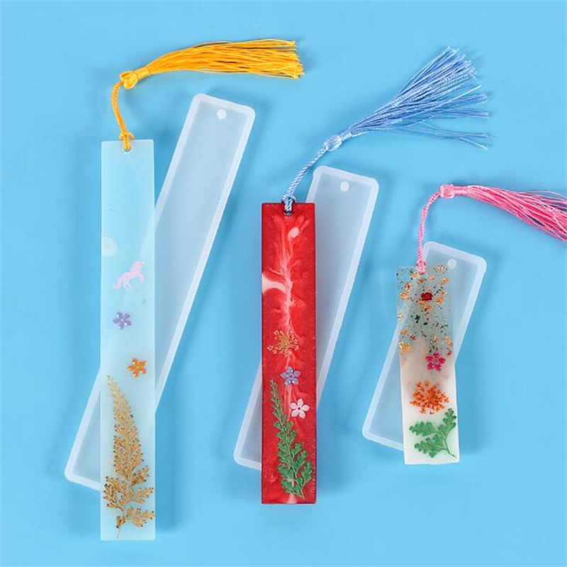 จี้บุ๊คมาร์คอีพ็อกซี่เรซินแม่พิมพ์ซิลิโคนพู่ชุดสําหรับ DIY พวงกุญแจเครื่องประดับ Handmade CRAFT ทําชุดอุปกรณ์เสริม