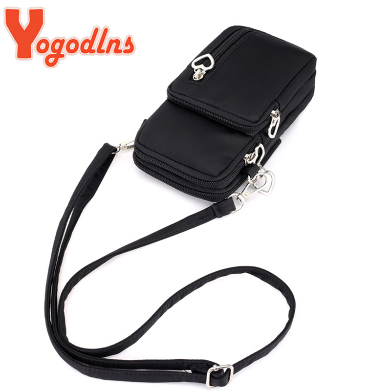 Borse a tracolla per donna Borsa piccola casual multifunzione in nylon impermeabile Custodia per cellulare Borsa a tracolla Borsa sportiva