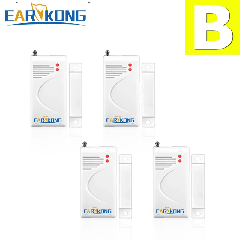 EARYKONG 433Mhz Cửa Không Dây Khoảng cách dò, Cửa Cửa Sổ Cảm Biến Mở Cửa, Tất Cả Cho Nhà Báo Động Chống Trộm,