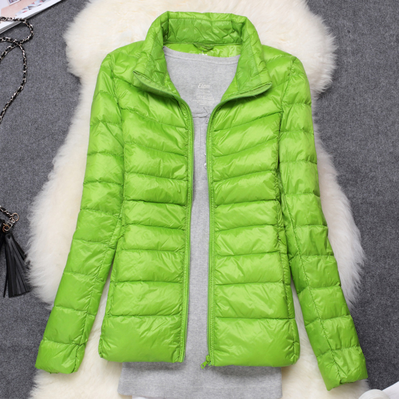 0-10 ℃ Chaquetas de invierno para Mujer, abrigo ultraligero de plumón de pato para Mujer, Parkas portátiles a prueba de viento, novedad de Otoño Invierno 2024