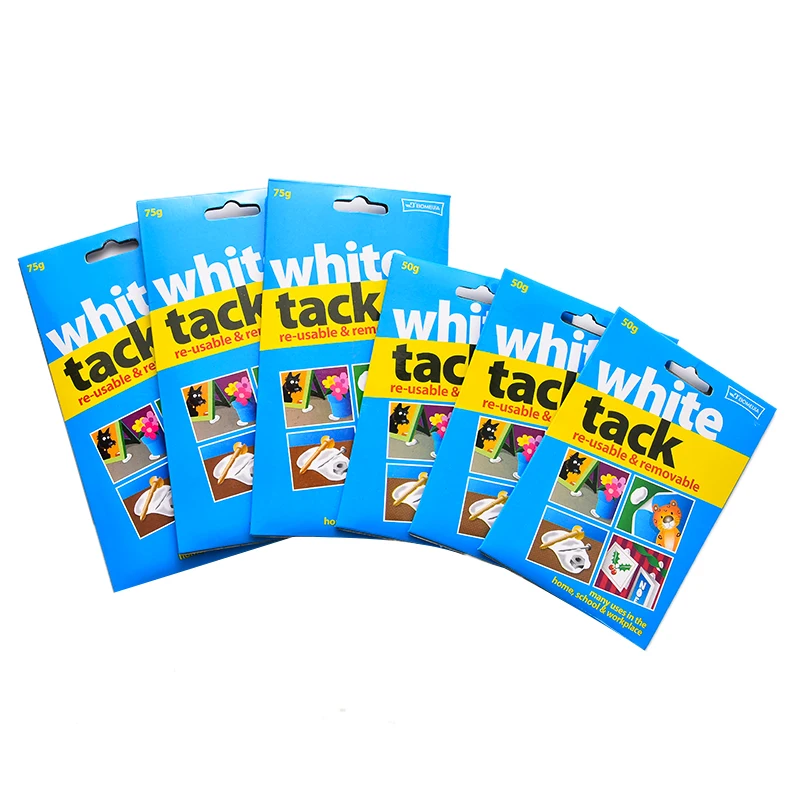 White Tack Adhesive Clay Reusable Adhesive Removable Adhesive Tab Multipurpose Wall Safe Sticky Tack for Art Hanging Supplies