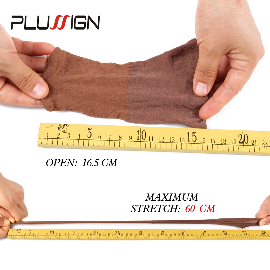 Plussign Mới Thả Mũ Đội Tóc Giả 2 Chiếc Giá Rẻ Lưới Trùm Tóc Cho Tóc Giả Balo Nắp Màu Be Nâu Nylon Thả Nuôi Tóc Giả nón Co Giãn Tóc Nắp