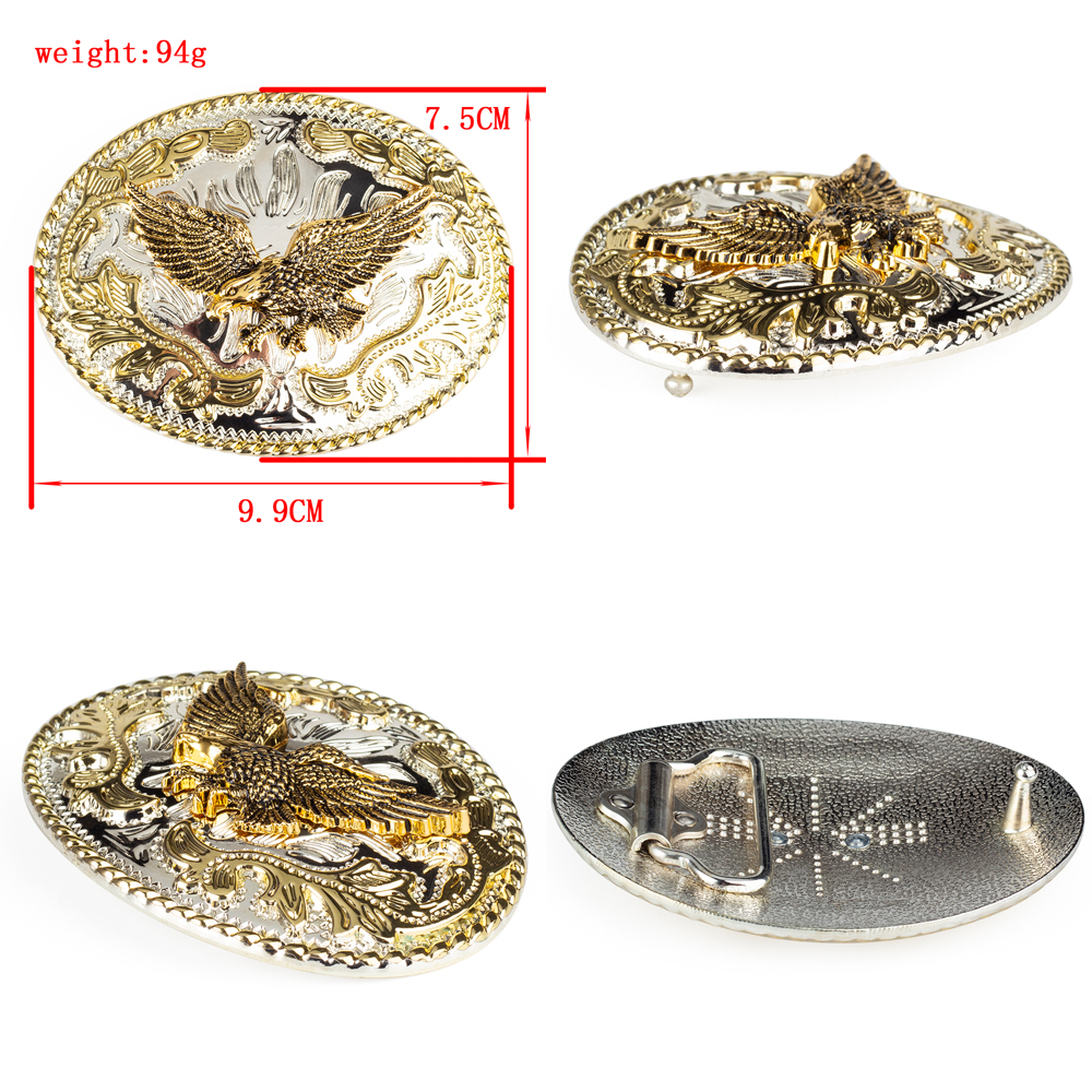 メンズベルト,ゴールドイーグルバックル,幅4.0cm,ファッショナブル