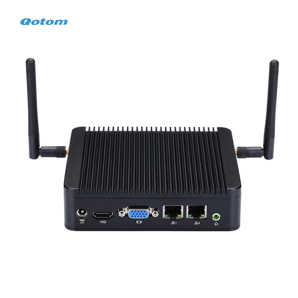 Qotom mini pc Q190S-CPU celeron j1900 quad core 2.0 ghz/ram ddr3/msata ssd/lan duplo/fanless