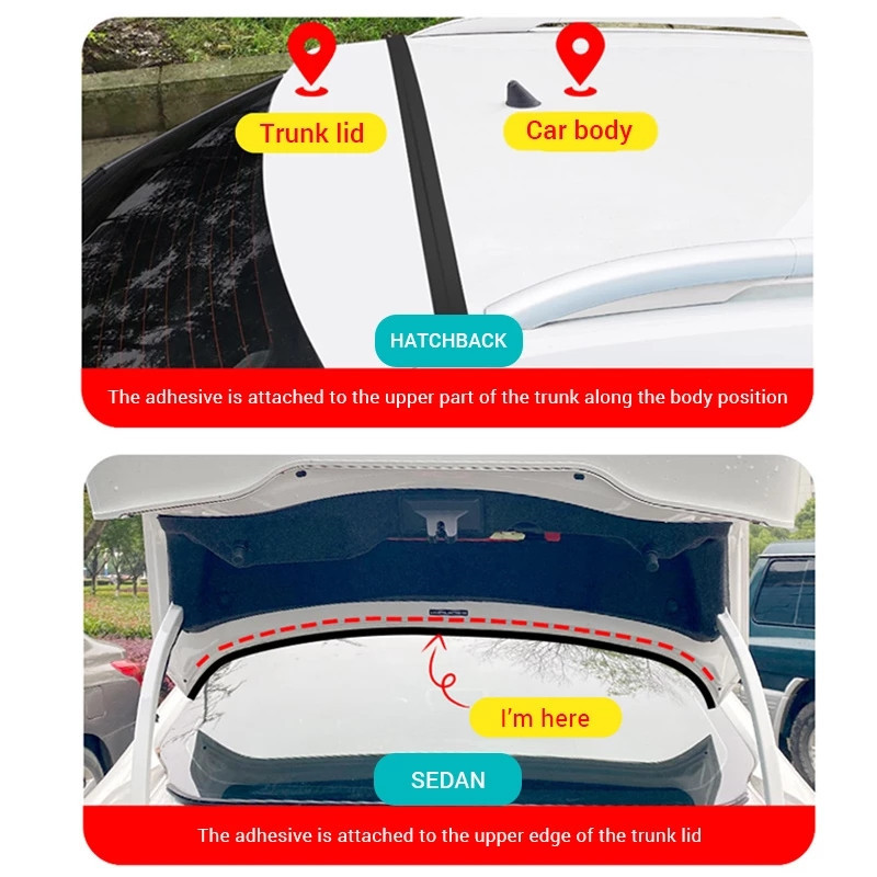 Xe Ô Tô Nắp Cốp Xe Khoảng Cách Độn Dán Dây Cao Su Đa Năng Thân Cây Bịt Kín Dải Chống Bám Bụi Chống Nước Phụ Kiện Cho Xe SUV Hatchback