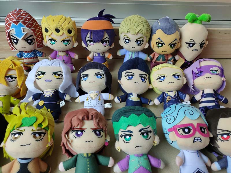 JoJoss Bizarre Adventure Golden Wind Buccellati Abbacchio Fugo Yoshikage Kira Rohan Kishibe Josuke Higashikata Jotaro Kujo plush