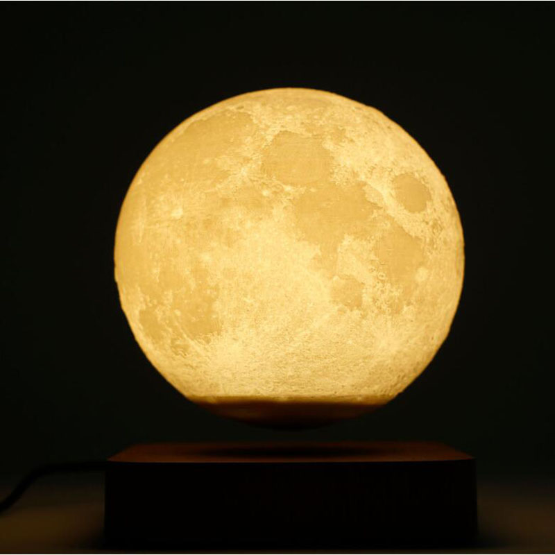 Luz noturna levitação lua lâmpada toque levitação magnética mesa flutuante lâmpada para decoração do quarto presente de ano novo lâmpada exótica