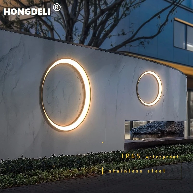 Đèn Tường Hiện Đại, Đèn Sân Vườn, Ngoài Trời, Ip65 Chống Thấm Nước, Sáng Tạo Trang Trí Đèn Tường, Đèn 110 V220v Thép Không Gỉ
