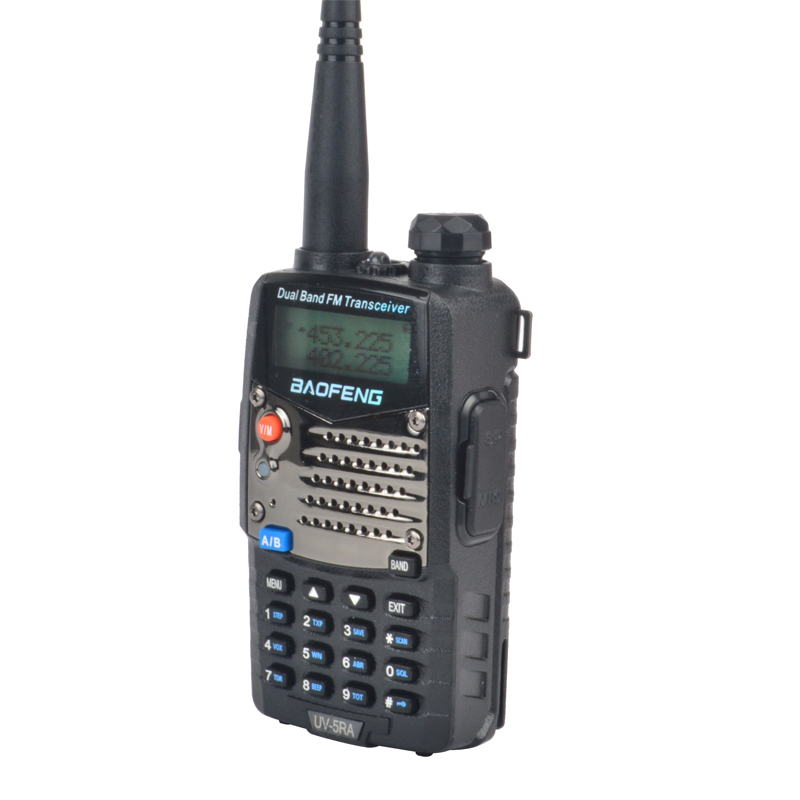 BAOFENG walkie talkie UV-5RA VHF/UHF banda Dual 5W 128CH Radio FM portátil de dos vías con auricular
