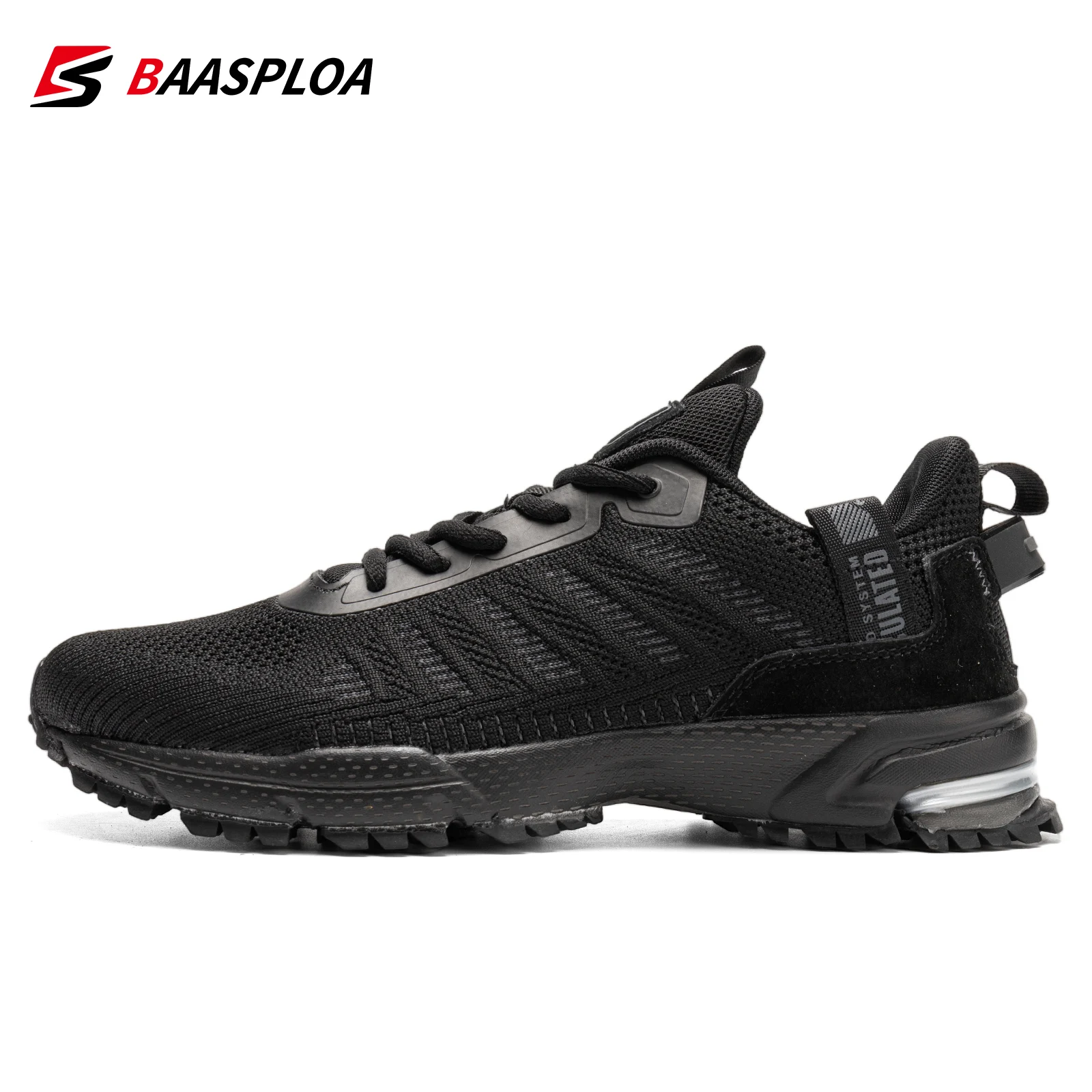 Baasploa-Zapatillas de correr profesionales para hombre, deportivas masculinas de malla, ligeras, con cordones, para deportes al aire libre