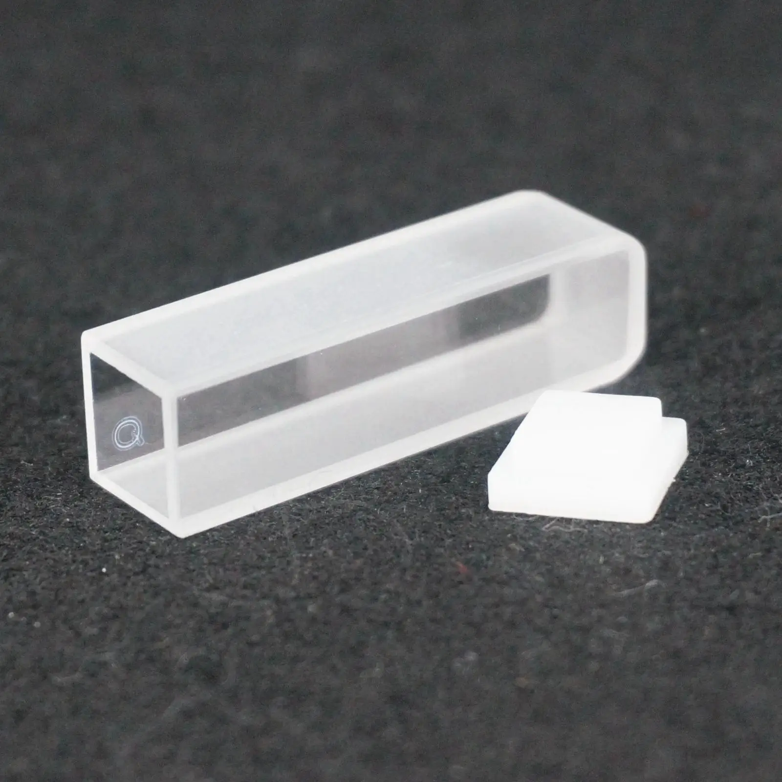 2 Chiếc 10Mm Độ Dài Đường Đi JGS1 Thạch Anh Tranh Cửu Tế Bào Có Nắp Đậy Cho Spectrophotometers