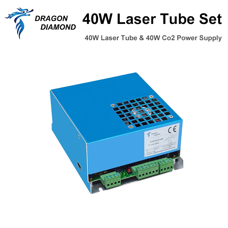 Co2 40W Laser Ống 40W Laser Công Suất Cung Cấp Nguồn Của Tôi Series 110V/220V Cho Co2 chữ Khắc Laser Và Cắt