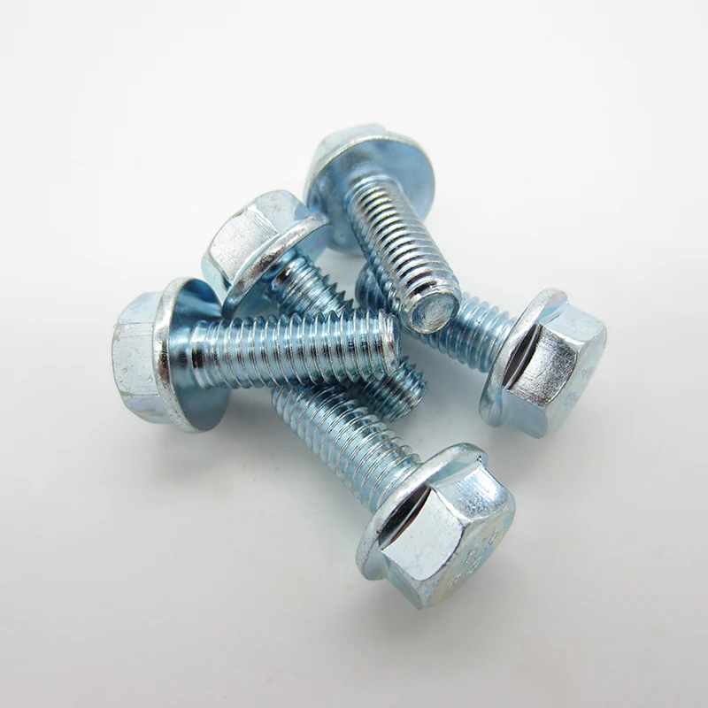 M5 M6 M8 M10 M12 8.8 Cao Cấp Mạ Kẽm Lục Giác Bích Bu Lông Bích Vít Lục Giác Dây Miếng Lót Toàn Ren/Từng Phần đường Chỉ May