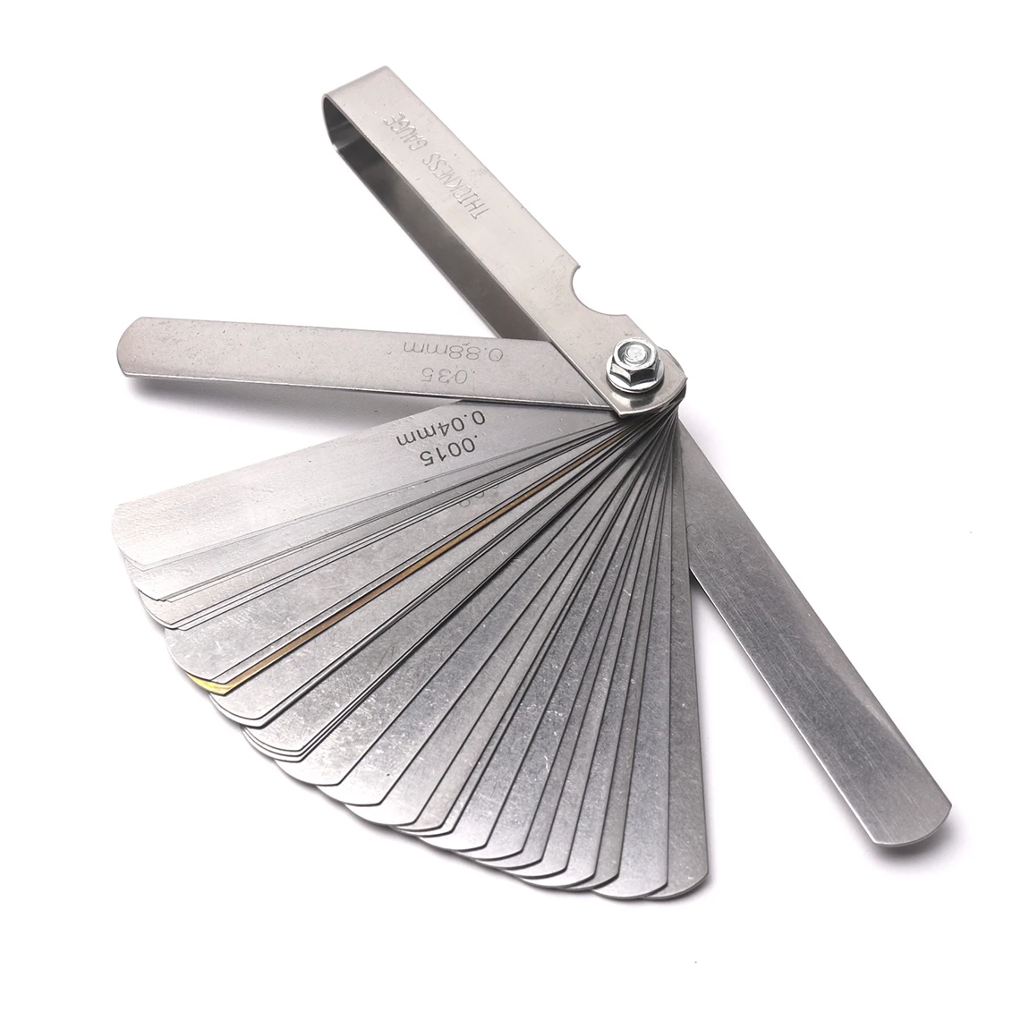 Đồng Hồ Nam Dây Thép Không Gỉ Feeler Đo 17 Lưỡi/32 Độ Dày Lưỡi Khoảng Cách Đo Lường Chất Độn Feeler Đo Đo Dụng Cụ Cho Feeler Đo van Cập