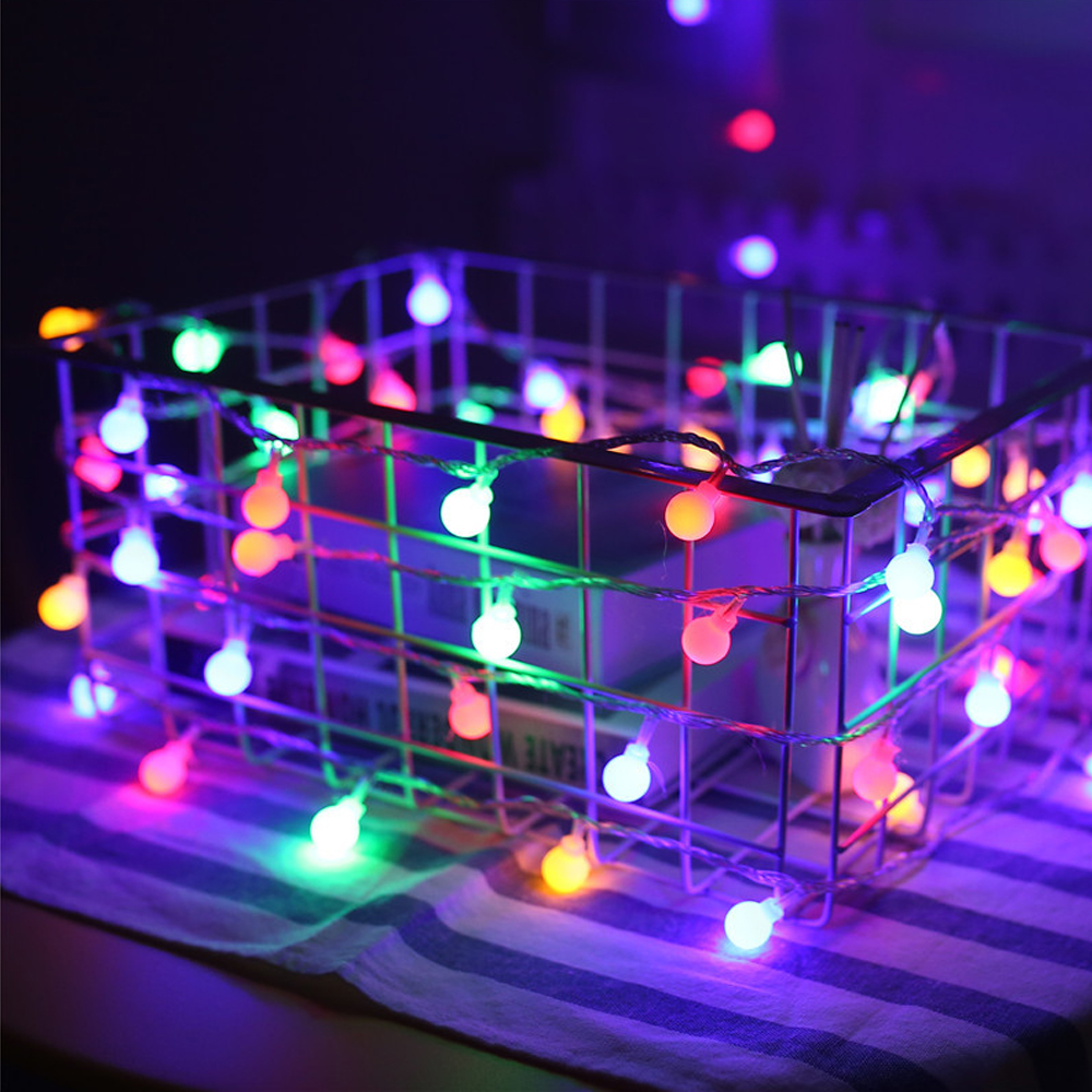 Urlaub Licht Kette Ball LED String Beleuchtung 3M 6M USB Batterie Lampe Licht String Wasserdichte Outdoor Hochzeit Weihnachten led String