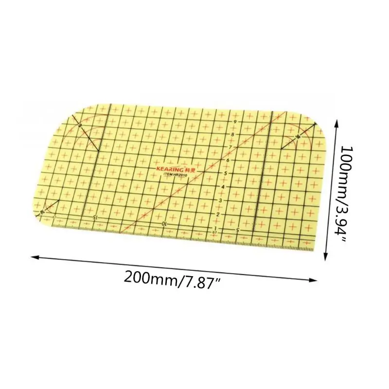 1PCS Ironing Ruler Measuring Tool Hot Patchwork Tailor Craft Cloth Cutting Rulers Patchwork Ruler Quilting Rule
