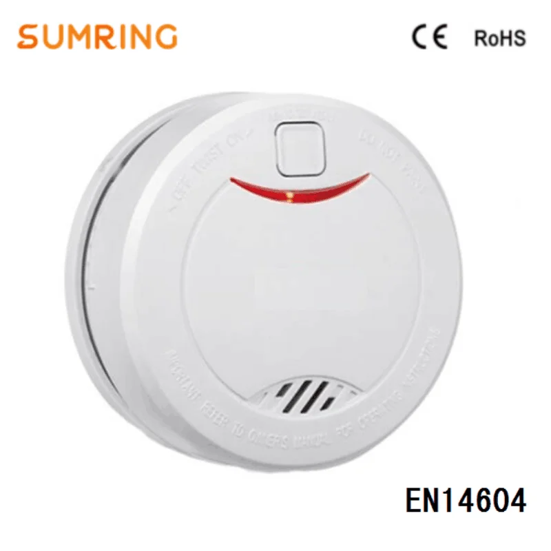 10 Year Life Sealed Lithium Battery and the EN14604 Fire Alarm Sensor is Used Indoors Smoke Detector
