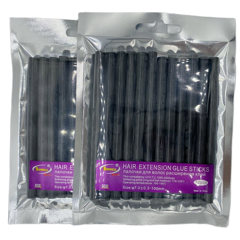 24 PCS/Lot diameter 7 x 100 mm Hair Extension Glue Sticks Hot Melt Glue Stick for hair extension 3 color