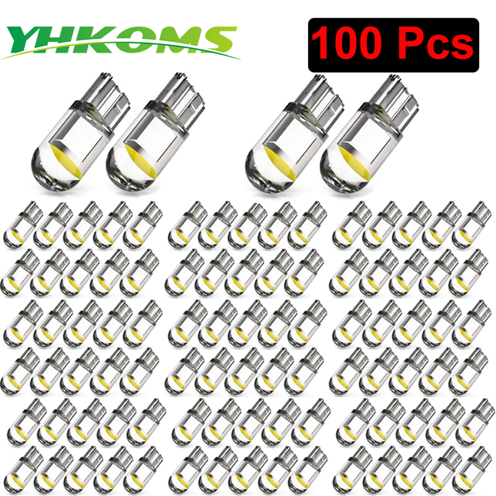 YHKOMS 194 W5W LED T10 Bóng Đèn LED Cho Đỗ Xe Ô Tô Vị Trí Đèn Nội Thất Bản Đồ Dome Thân Cây Đèn 12V Trắng đèn Tự Động 6000K