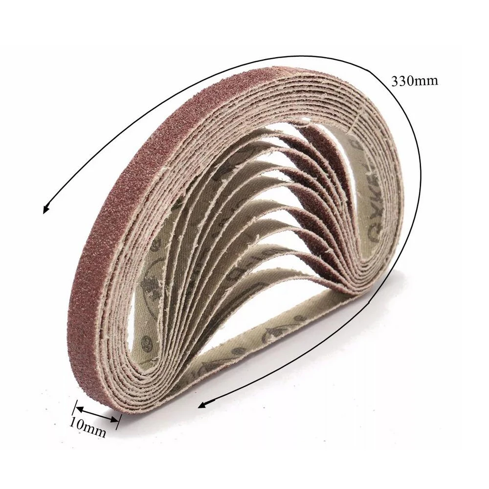 WENXING 50 Chiếc 330*10 Chà Nhám Thắt Lưng 40-400Grits Giấy Nhám Nhám Ban Nhạc Dây Nhám Mài Mòn Dụng Cụ Gỗ Kim Loại Mềm đánh Bóng