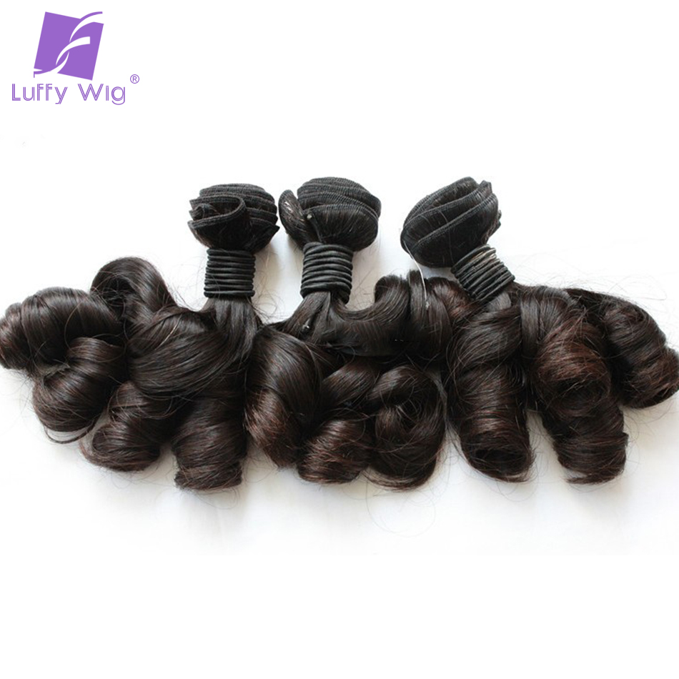 ブラジルのナチュラルカーリーウィーブ,本物の人間の髪の毛のエクステンション,クロージャー付きのumiカール,ふくらんでいる,両端の人間の髪の毛の束,remy