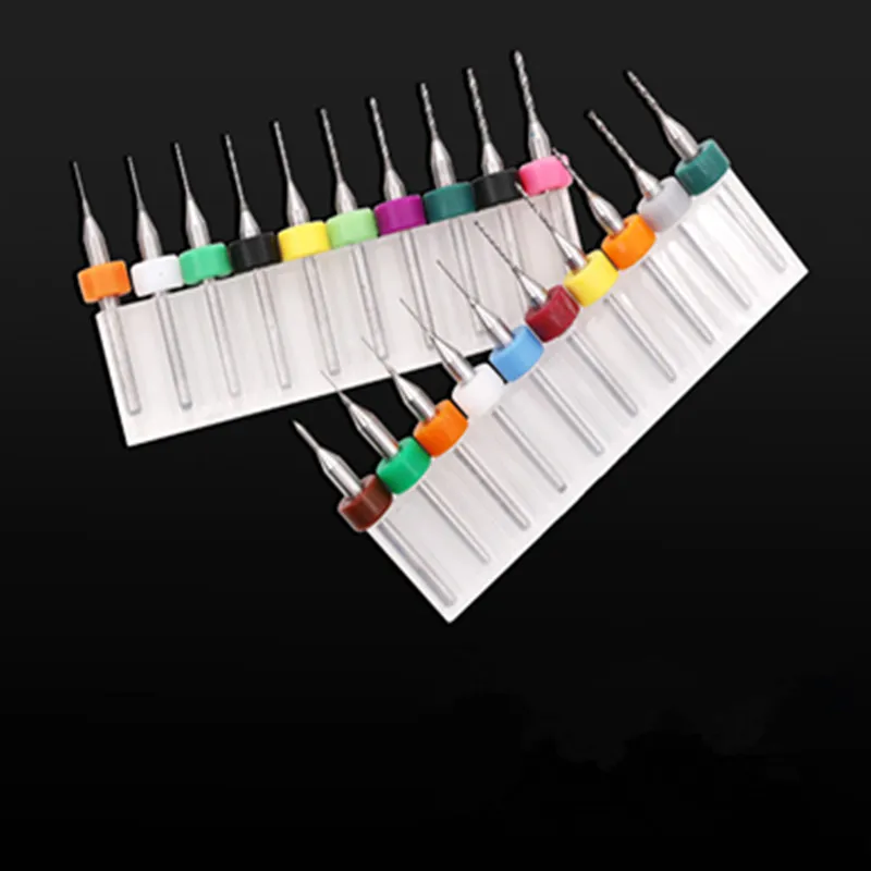 10 Cái/bộ 0.2 Sang 3.175Mm PCB Mini Mũi Thép Tungsten Carbide Cho In Bảng Mạch Mũi Khoan Cnc bit Máy