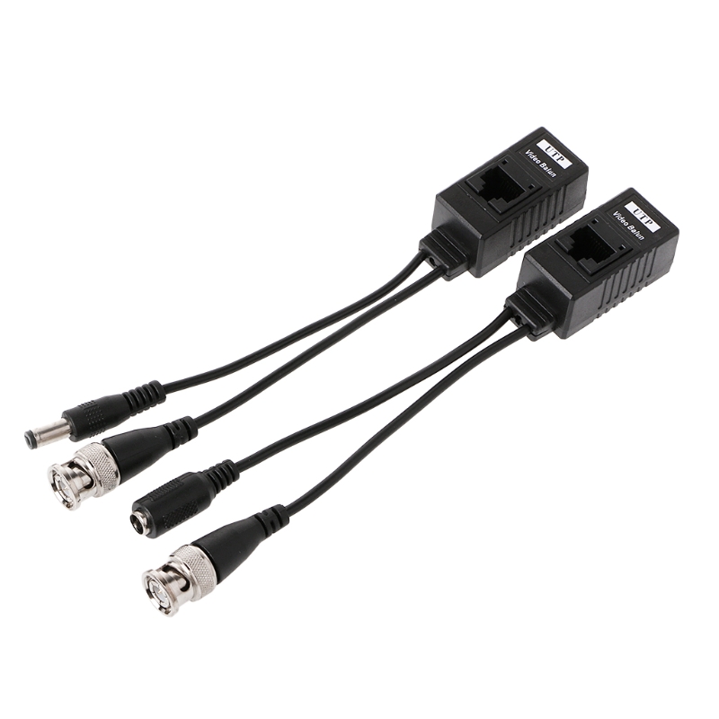 Balun wideo 8MP 2w1 BNC do RJ45 CCTV 3w1 Audio Twisted Pair Ethernet do kamer 4K AHD CVI TVI CVBS