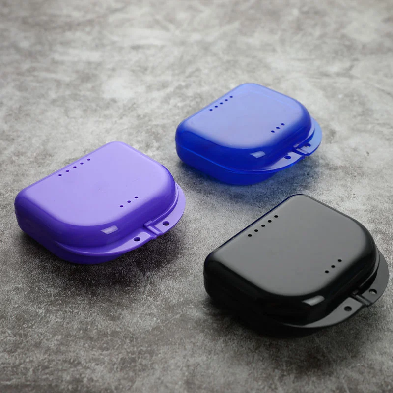 Răng Giữ Hộp Nẹp Bình Chứa Mouthguard Bảo Vệ Răng Giả Đựng Bụi