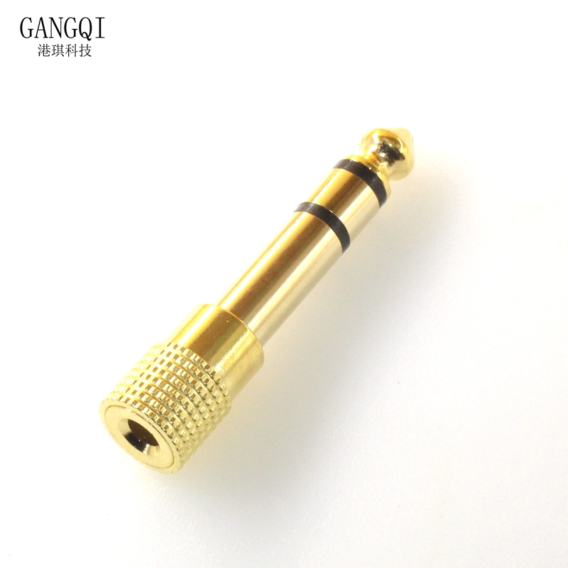 Аудиоадаптер для наушников с разъемом «Мама», 6,3 мм, 1/4 дюйма