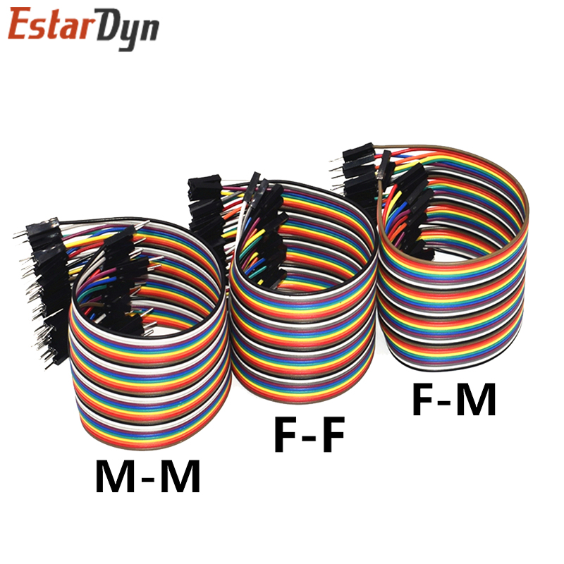 Línea Dupont 10cm/20CM/30CM macho a macho + hembra a macho + Cable de puente hembra a hembra Cable Dupont para arduino KIT de bricolaje