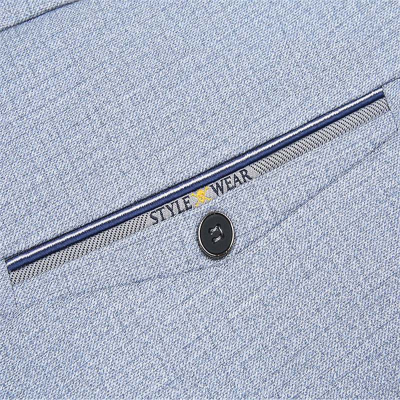 Stretch Formale DressTrousers Für Männer Sommer Gerade Klassische Männer der Insgesamt Freiheit Entspannt Klassische Fit Flache Front Hose