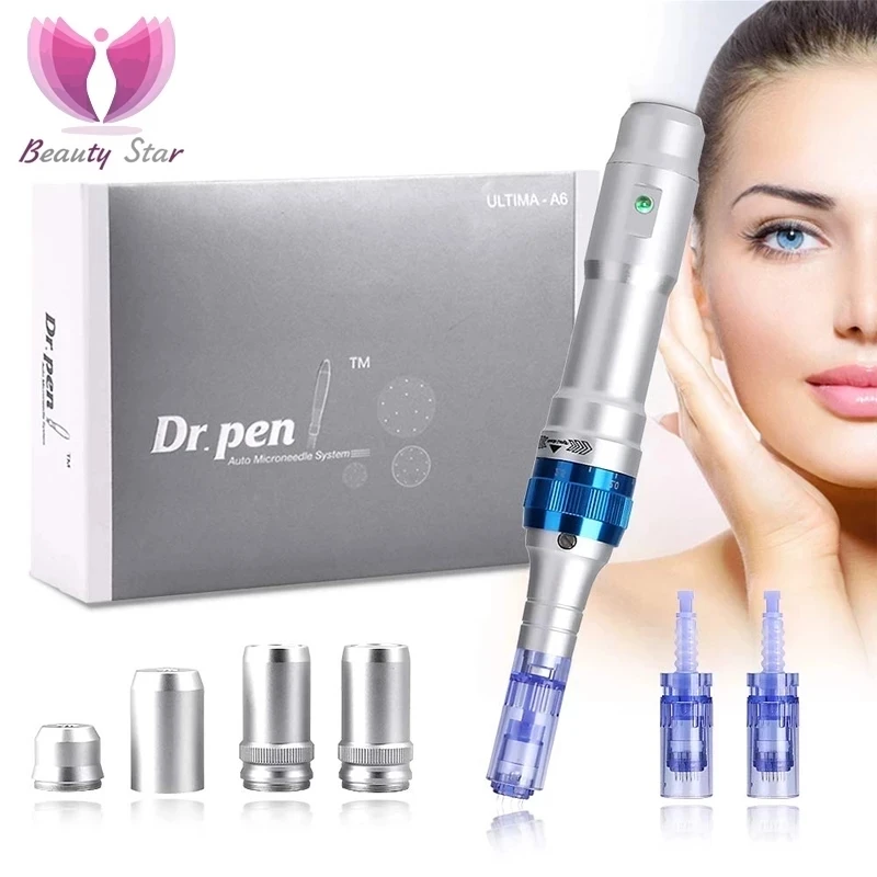 Ultima Tiến Sĩ Bút A6 Điện Derma Bút A6 Chăm Sóc Da Thiết Bị Microneedling Máy Trẻ Hóa Trang Điểm Hình Xăm Kim Thiết Bị