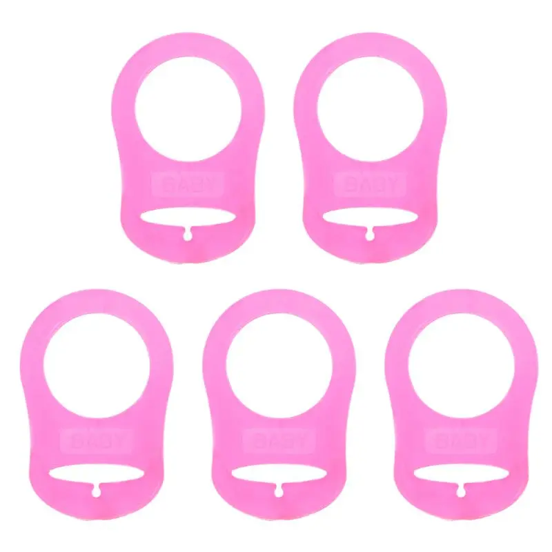 Bộ 5 Đa Màu Sắc Silicone Cho Bé Giả Núm Vú Giả Giá Đỡ Kẹp Adapter Dành Cho MAM Nhẫn