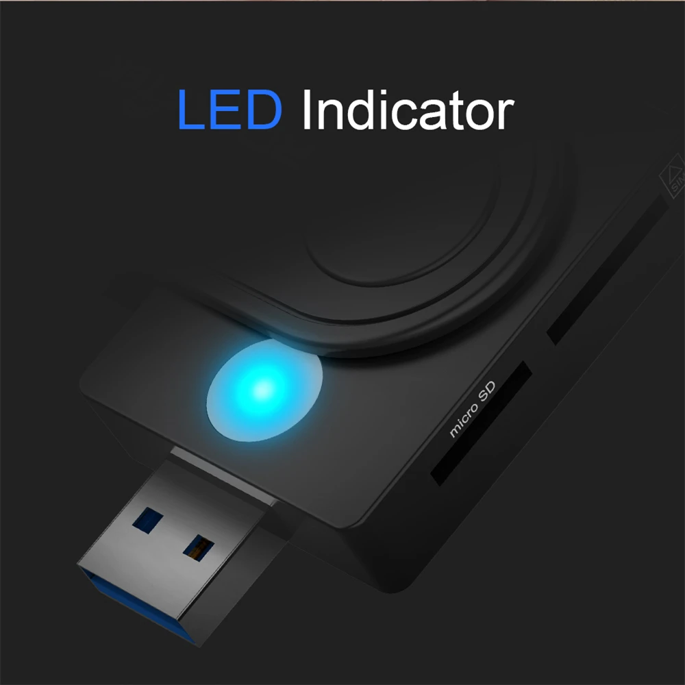 Lector de tarjetas inteligentes USB 2,0, micro SD/TF, Banco de identificación de memoria EMV, adaptador de conector electrónico DNIE dni citizen sim