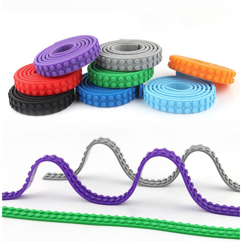 11 colores 92cm 116*2 puntos juguete para niños Compatible Lego partículas pequeñas DIY juguetes para niños placa inferior de ladrillo cinta de bloques de construcción