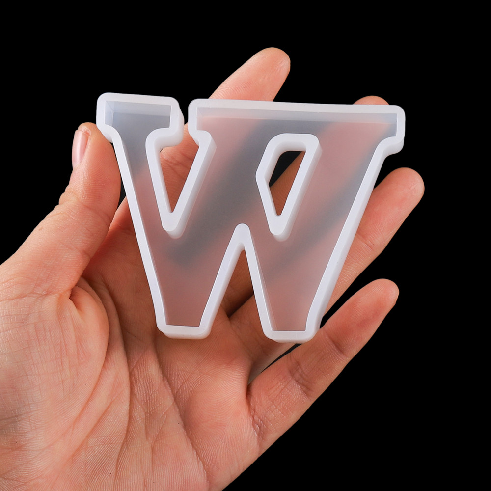 3D 大文字シリコーン金型大文字アルファベット UV エポキシ樹脂金型 DIY ジュエリーメイキングペンダントキーチェーン工芸用品