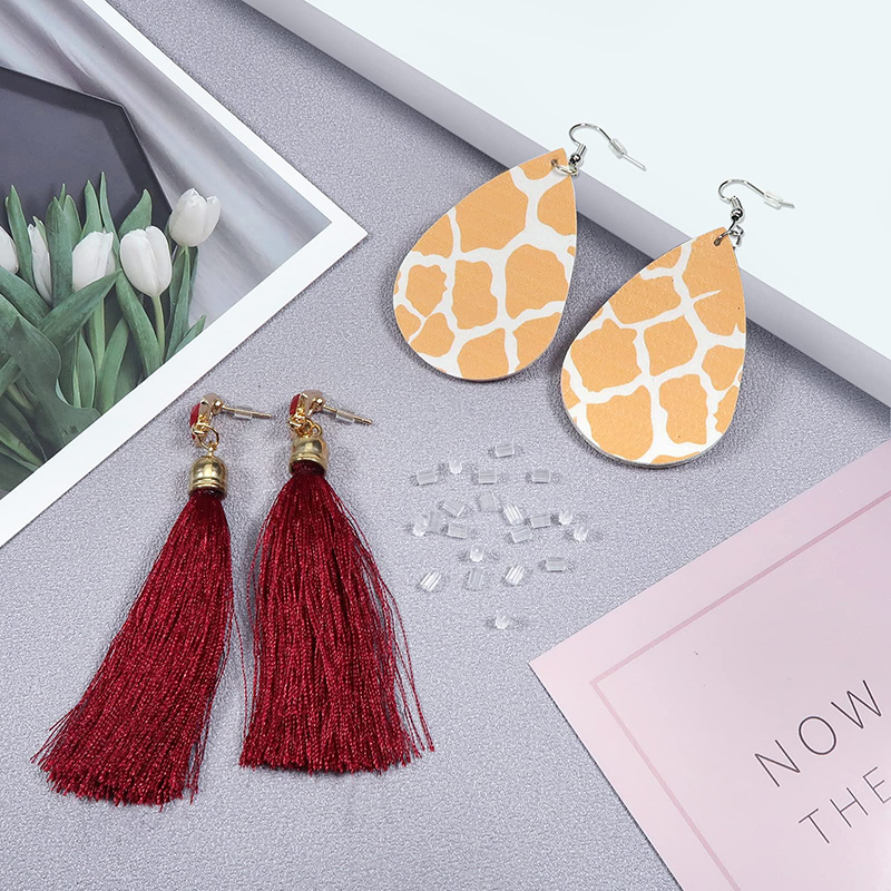 ゴムイヤリングバックシリコーンラウンド 200-2000 個耳栓ブロックキャップイヤリングバックストッパー DIY イヤリングジュエリーメイキング