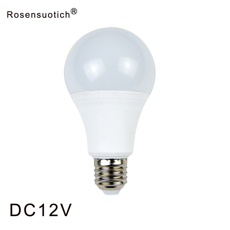 E27 bombilla LED luces DC 12V smd 2835chip lampada luz E27 lámpara 3W 6W 9W 12W 15W 18W bombilla de foco bombillas Led para iluminación exterior