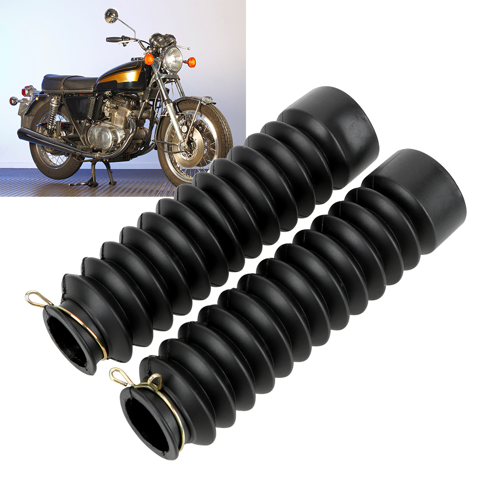 2Pcs Motorrad Zubehör Gabel Stoßdämpfer Staub Abdeckung Gummi Gamaschen Gators Stiefel Staubdicht Hülse Schutz Dämpfung