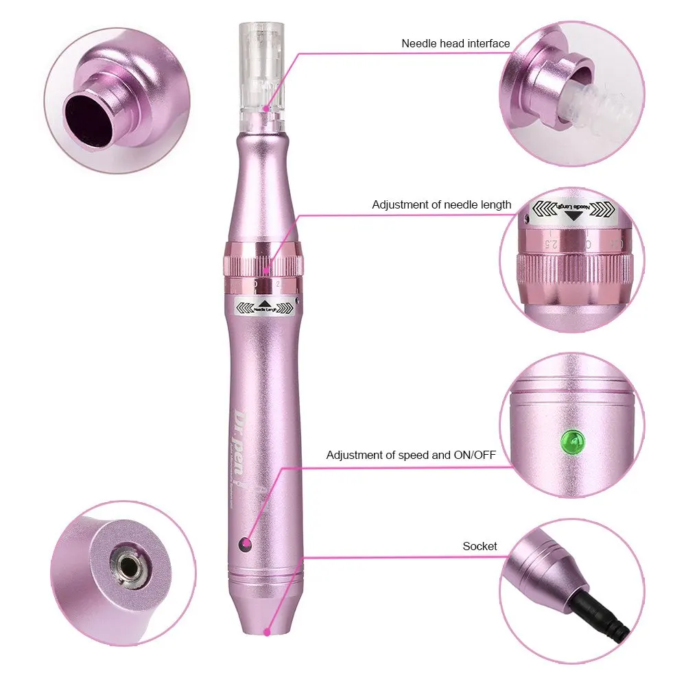 Có Dây Dr Bút M7 Ultima Dermapen Micro Chuyên Nghiệp Bút Kim Mesotherapy Tự Động Micro Kim Derma Hệ Thống Trị Liệu Với Hộp Mực