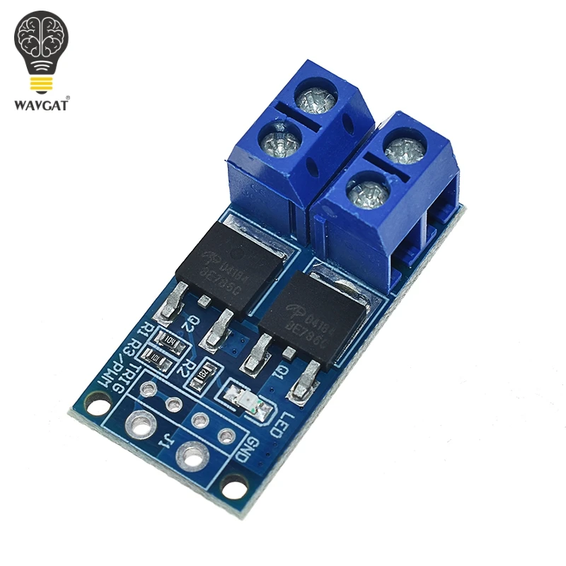 1/10 Uds 15A 400W MOS FET interruptor de disparo módulo de accionamiento PWM Panel de Control regulador para arduino