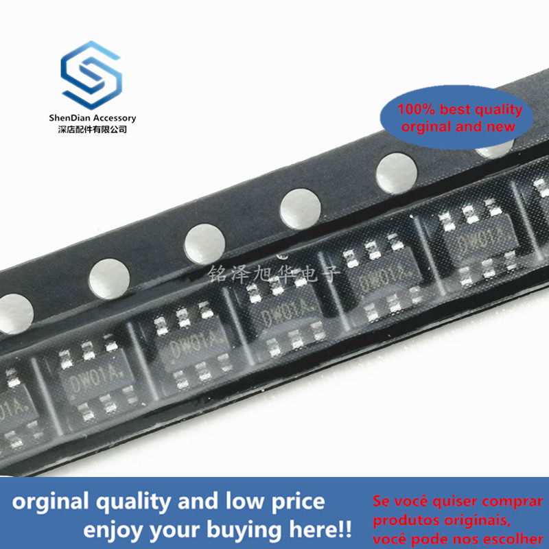 20pcs 100% orginal new DW01A DW01A-G SOT23-6 Lithium battery protection chip Battery protection IC