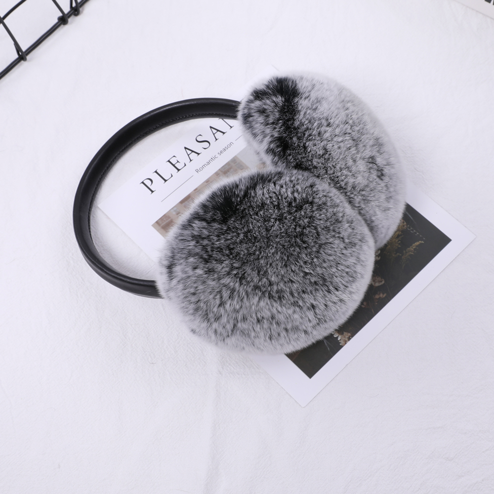 Rex lapin fourrure accrocher oreille couverture chaud hiver cache-oreilles chapeaux cache-oreilles fourrure cache-oreilles froid oreille plus chaud pli oreille Protection bandeau