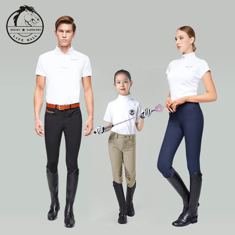 Mikrofaser bionic leder halb-chaps für erwachsene und kind pferd reiten halb-chaps frauen und mann