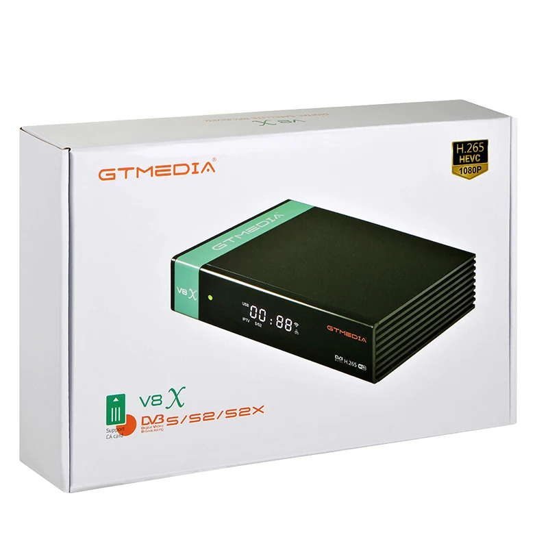 Gtmedia V8X DVB S2 Đầu Thu Vệ Tinh Builtin Wifi Hỗ Trợ H.265 DVB-S/S2/S2X, VCM ACM Nâng Cấp V8 NOVA V9 Siêu V8 PRO2